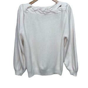 Vintage Andre Christian Cream Lambswool Sweater Size Small